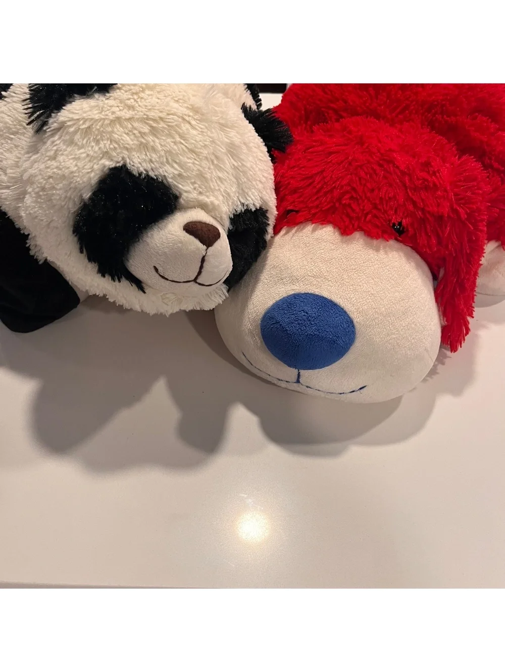 Pillow Pets Plush Stuffed Animals Plushies Set - Panda and Patriotic Dog